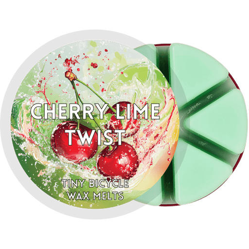 Tiny Bicycle Cherry Lime Twist Segment Wax Melt - Something Different Gift Shop