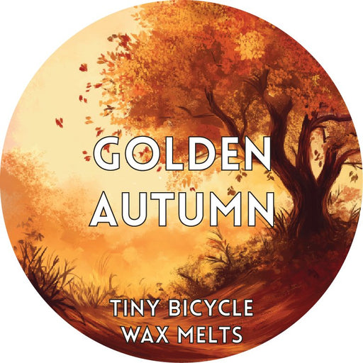 Tiny Bicycle Golden Autumn Segment Wax Melt - Something Different Gift Shop