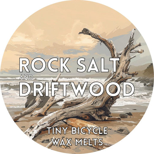 Tiny Bicycle Rock Salt & Driftwood Segment Wax Melt - Something Different Gift Shop