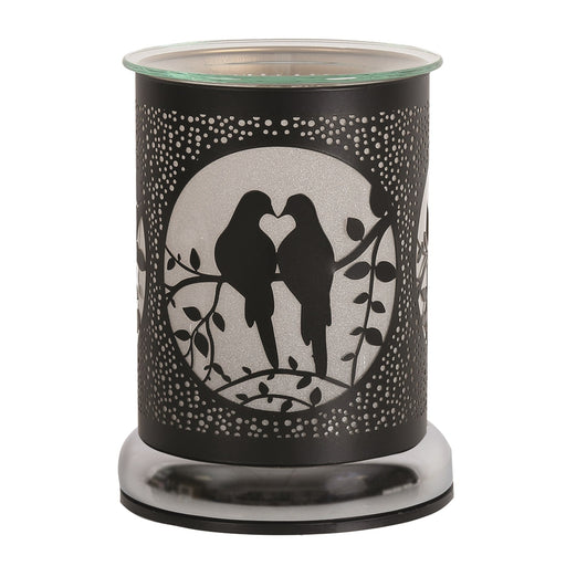 Touch Electric Wax Warmer - Black Silhouette Doves - Something Different Gift Shop