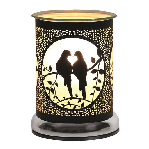 Touch Electric Wax Warmer - Black Silhouette Doves - Something Different Gift Shop