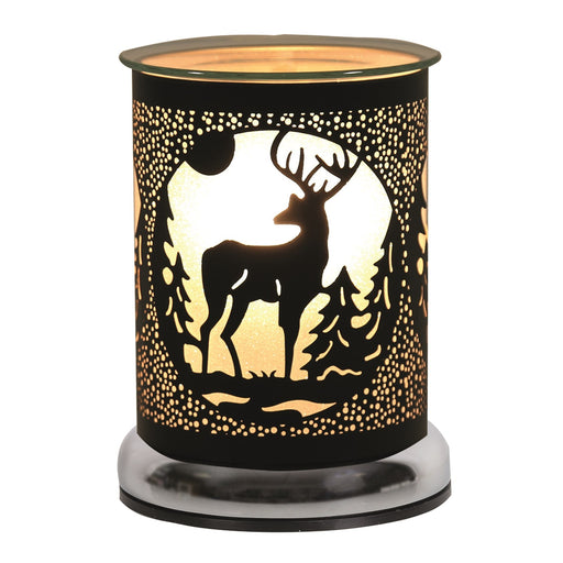 Touch Electric Wax Warmer - Black Silhouette Stag - Something Different Gift Shop