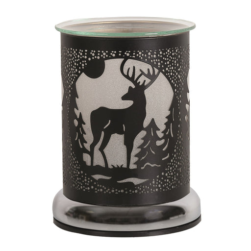 Touch Electric Wax Warmer - Black Silhouette Stag - Something Different Gift Shop