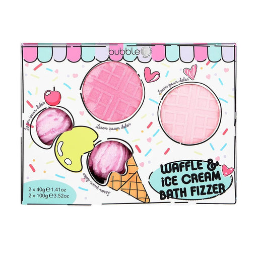 Waffle & Ice Cream Bath Bomb Gift Set - Set of 4 - Something Different Gift Shop