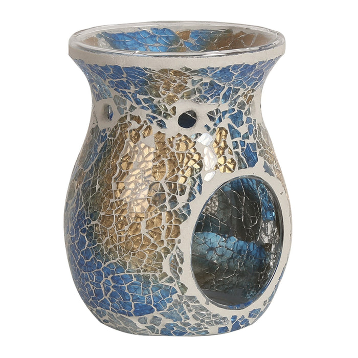 Wax Melter - Blue & Gold Crackle - Something Different Gift Shop