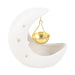 White Crescent Moon Oil Burner - Something Different Gift Shop