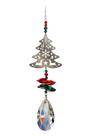 Wild Things Crystal Fantasy Small - Christmas Tree Red & Green - Something Different Gift Shop