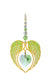 Wild Things Gold Angel Wing Heart - Peridot - Something Different Gift Shop