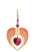 Wild Things Gold Angel Wing Heart - Ruby - Something Different Gift Shop