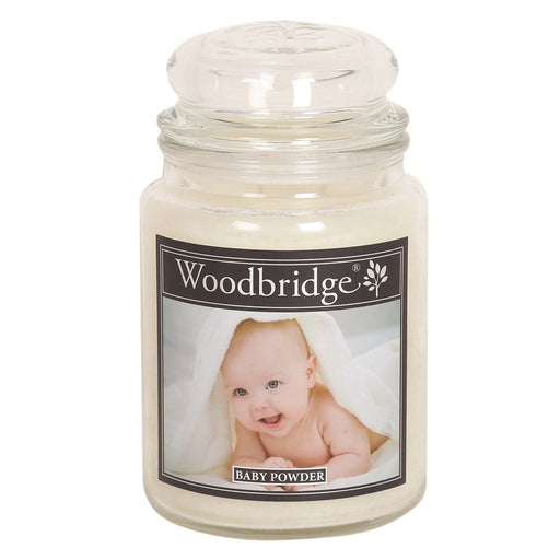 Woodbridge Baby Powder Large Scented Jar Candle - Something Different Gift Shop