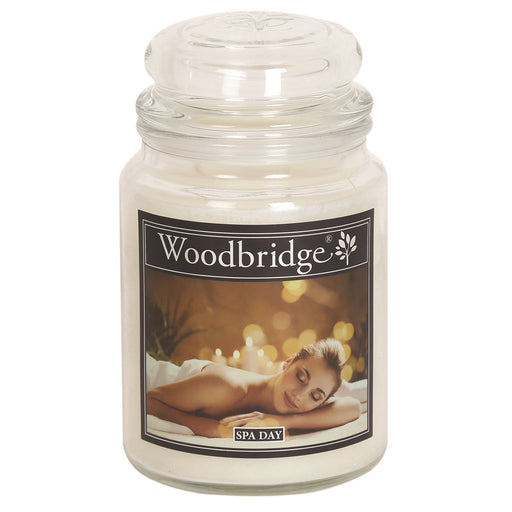 Woodbridge Large Scented Candle Jar - Spa Day - Something Different Gift Shop