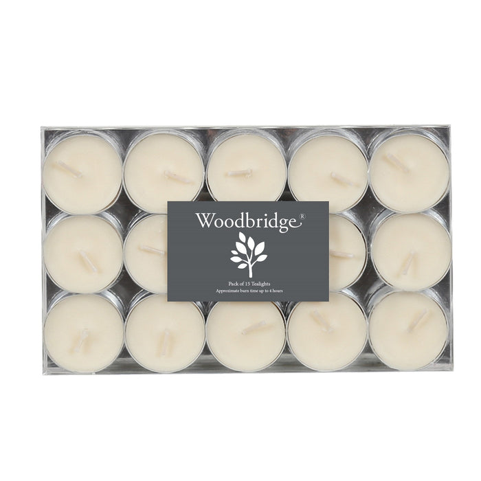 Woodbridge Tealights - Ivory 15 Pack - Something Different Gift Shop