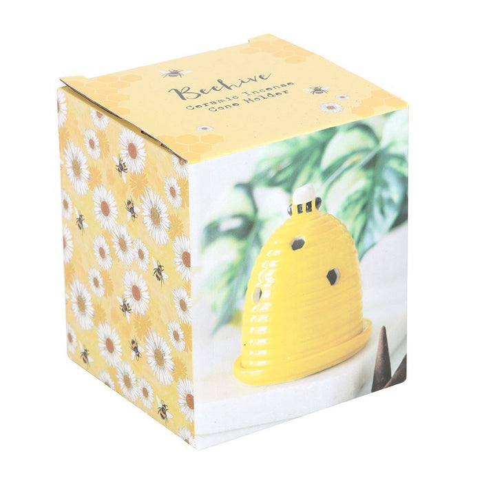 Yellow Beehive Incense Cone Burner - Something Different Gift Shop