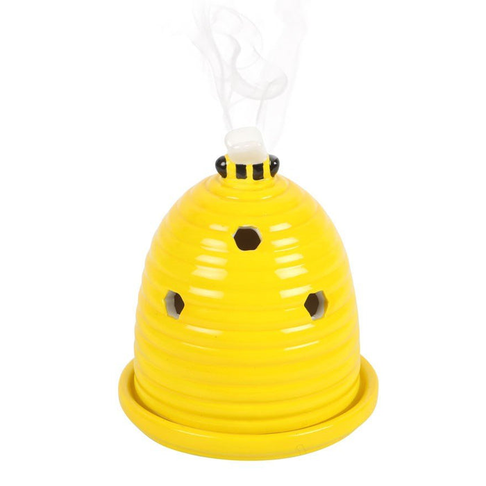 Yellow Beehive Incense Cone Burner - Something Different Gift Shop