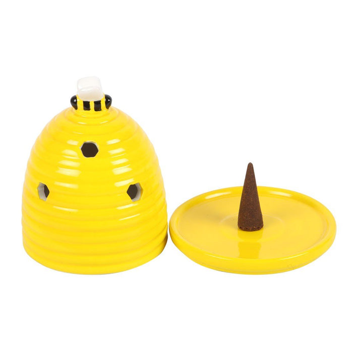 Yellow Beehive Incense Cone Burner - Something Different Gift Shop