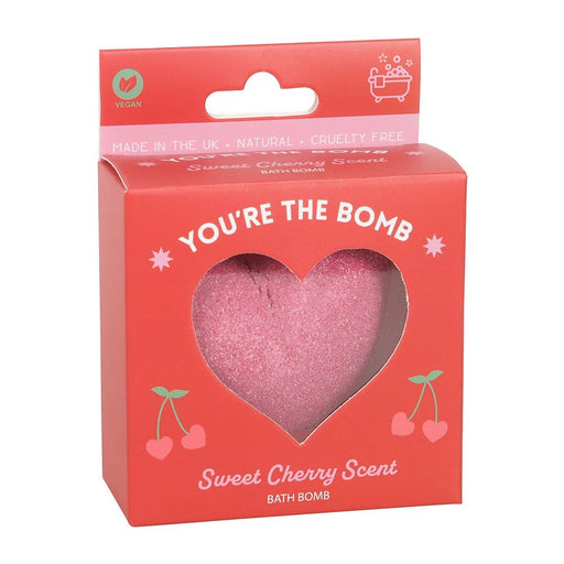 You're the Bomb Cherry Heart Bath Bomb - Something Different Gift Shop