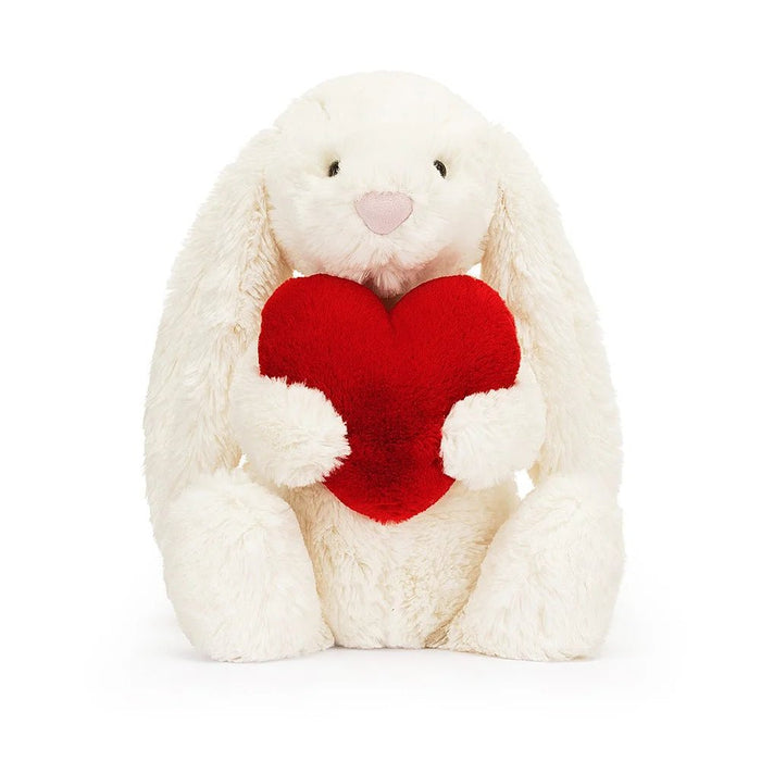 Jellycat Bashful Red Love Heart Bunny - Medium - Something Different Gift Shop