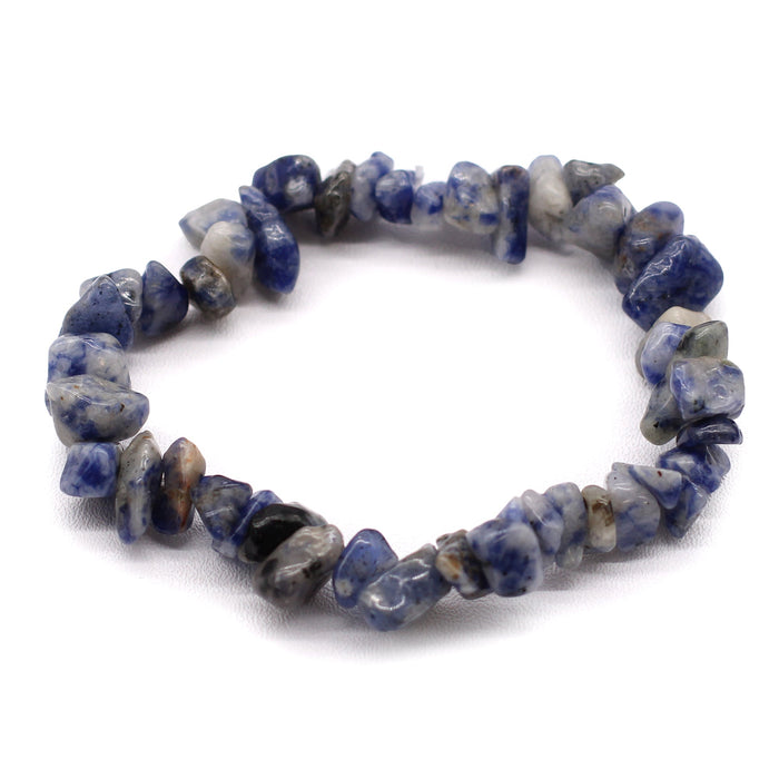 Julie Ree Gemstone Chip Bracelet - Sodalite - Something Different Gift Shop