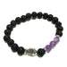 Lava Stone Bracelet - Fish Amethyst - Something Different Gift Shop