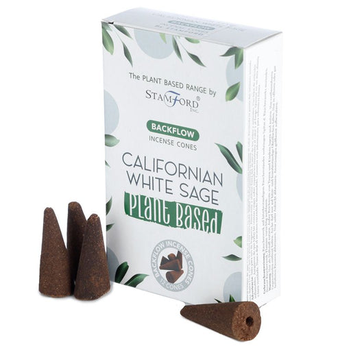 Stamford Californian White Sage Plant Based Backflow Incense Cones - Something Different Gift Shop