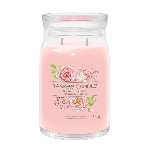 Yankee Candle Signature Large Jar Candle - Fresh Cut Roses - Something Different Gift Shop